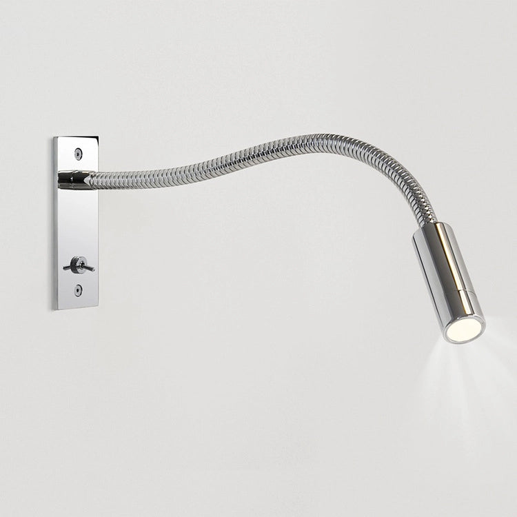 Flexible Metal Adjustable Gooseneck Wall Light for Bedroom