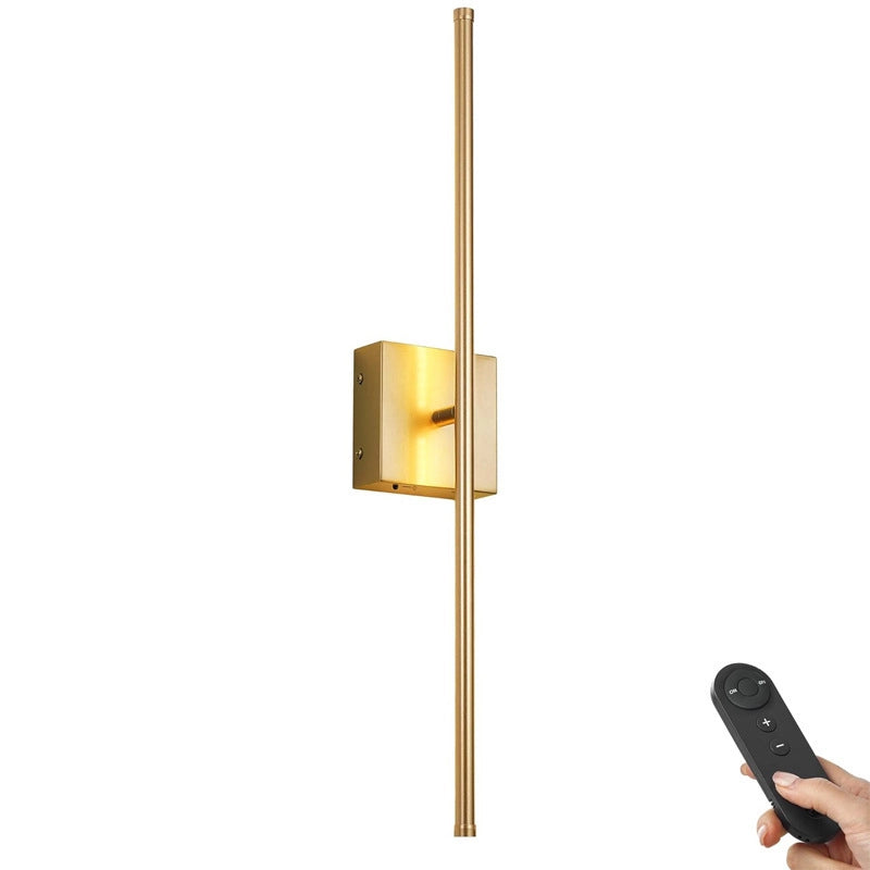 Set of 2 Battery Operated Narrow Wall Sconces Wireless Remote Lights