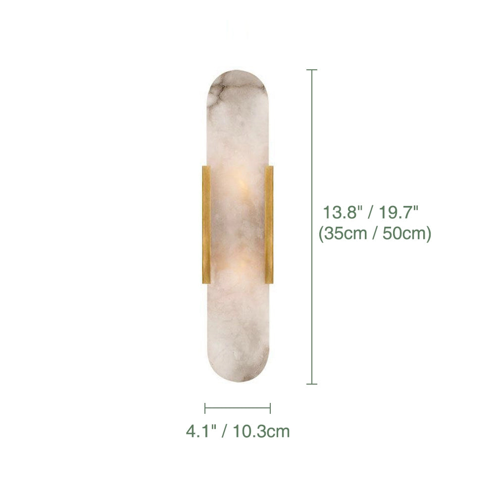 Marble Simple Wall Sconce LED Elongated Wall Light