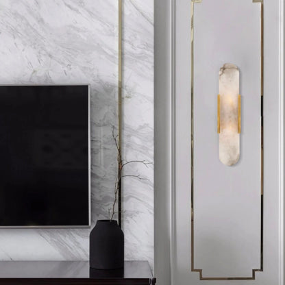 Marble Simple Wall Sconce LED Elongated Wall Light