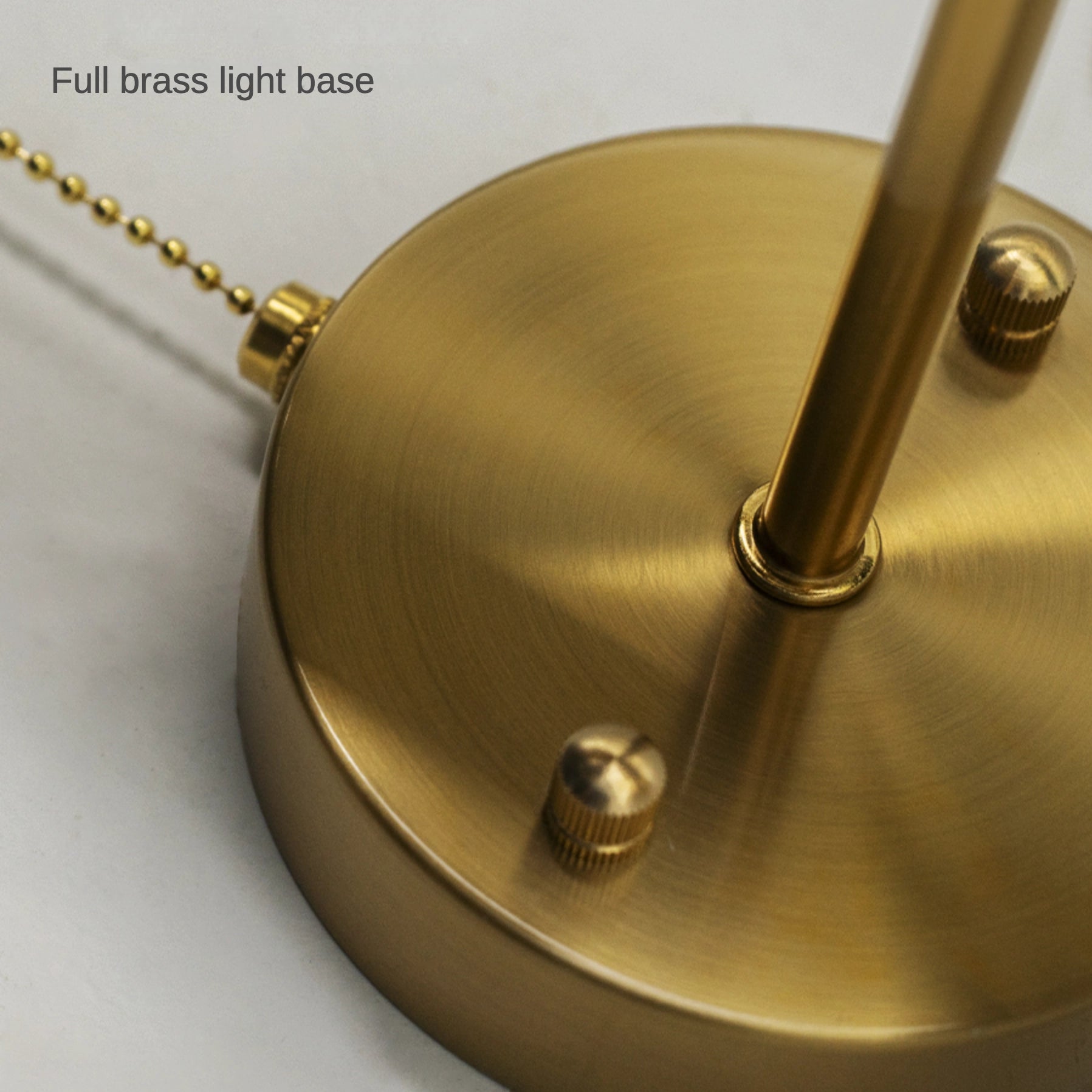 Modern Spherical Gold Wall Sconce with Pull Switch