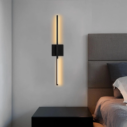 Narrow Battery Operated Wall Sconce Strip Wireless Sconce