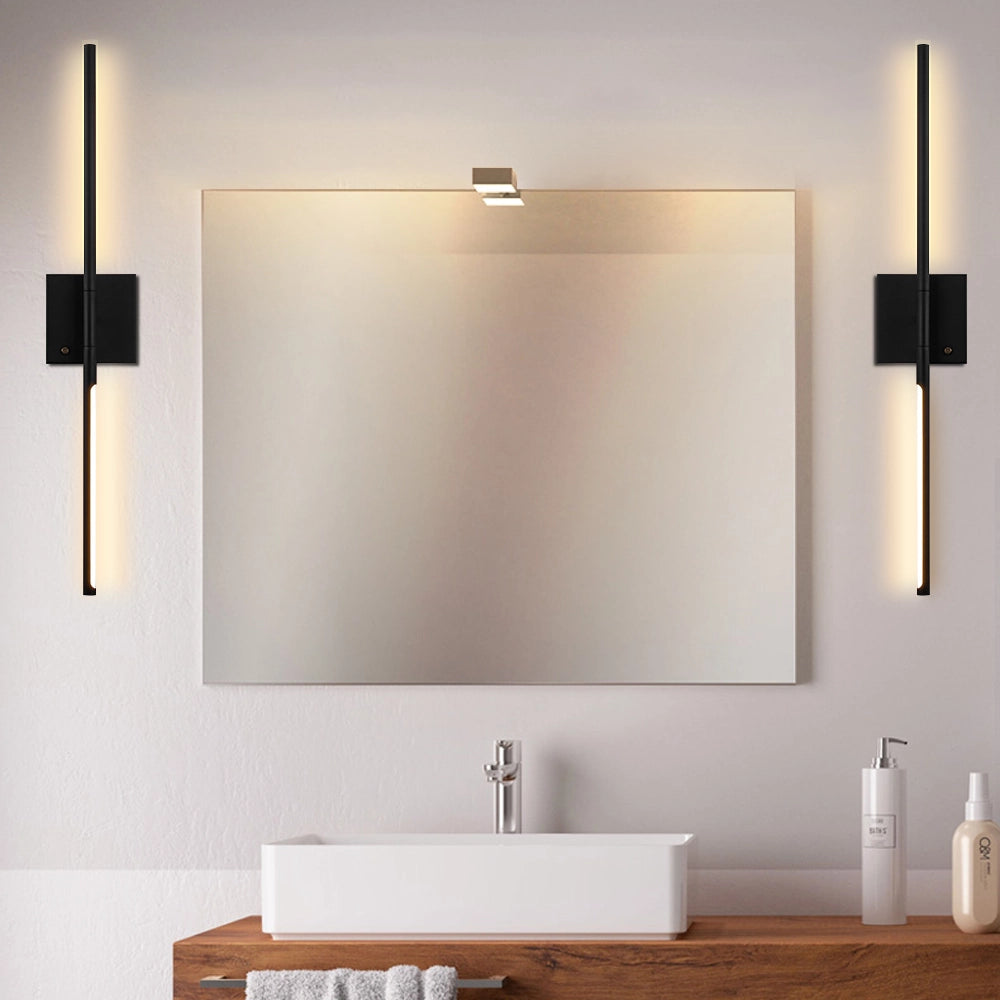 Narrow Battery Operated Wall Sconce Strip Wireless Sconce