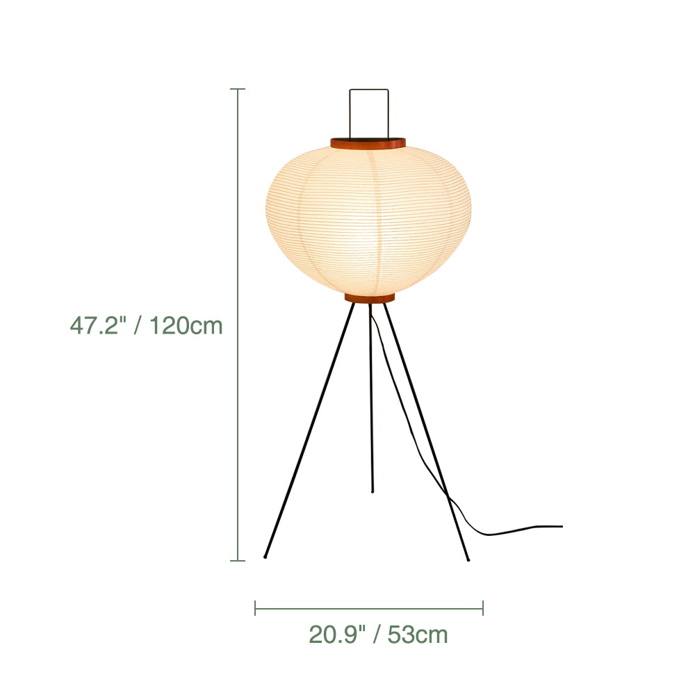 Unique Paper Floor Lamp White Classic Standing Lantern