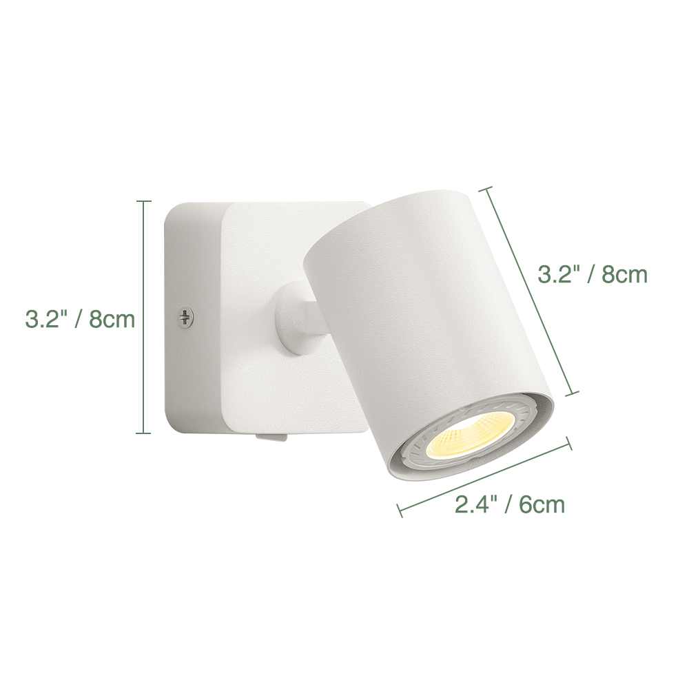 Bulb Changeable Simple Wall Light Rotatable LED Sconce